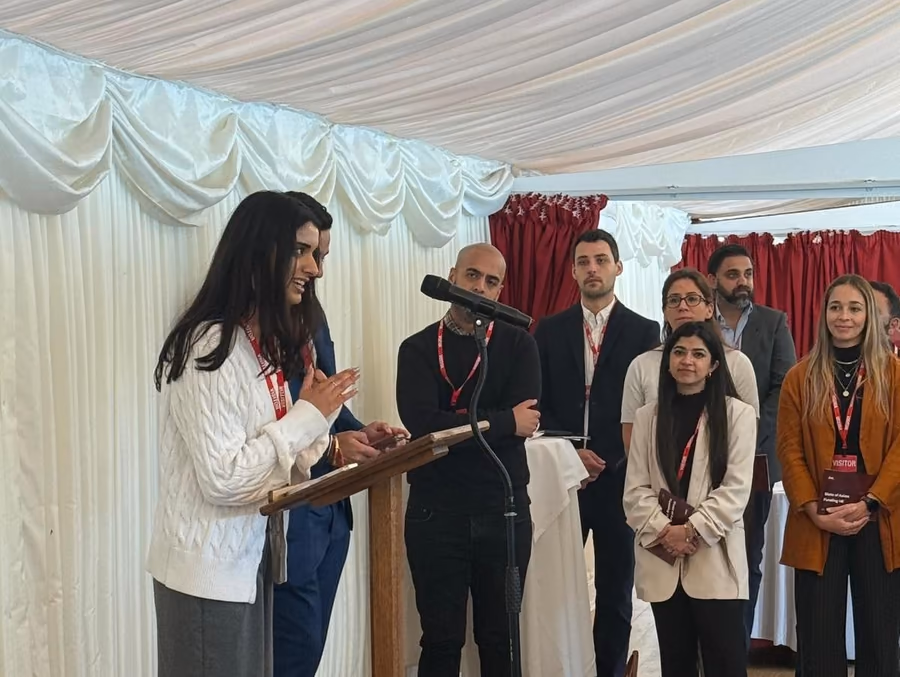 A Youth Startups alumna speaking at the House of Lords.