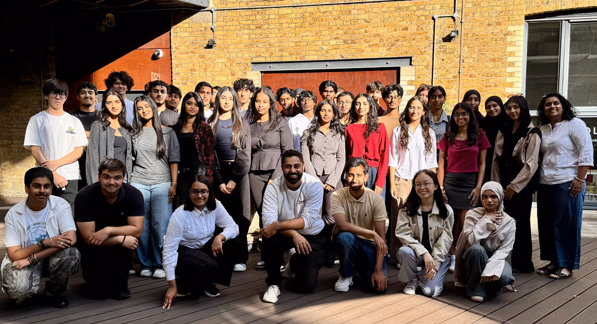 Youth Startups students and the team together at the end of a cohort.